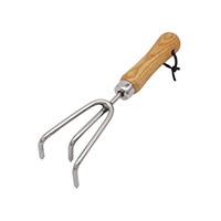 Stainless Steel Lady Hand 3 Prong Cultivator